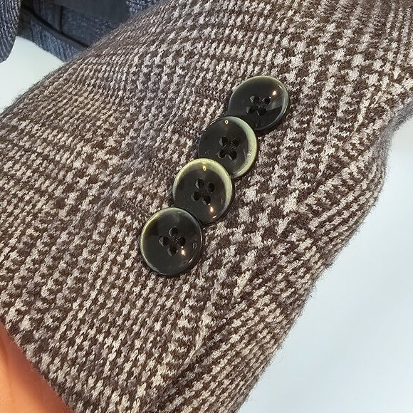 Cantarelli Prince of Wales blazer/sport coat (wool/cotton) - Picture 5 of 8